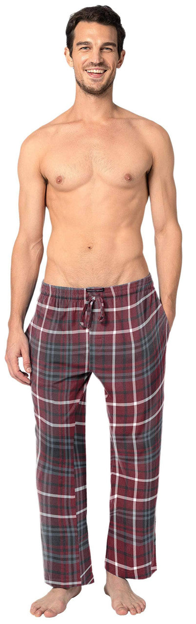 Men's 100% Cotton Flannel Fleece Lounge Pajama Pants