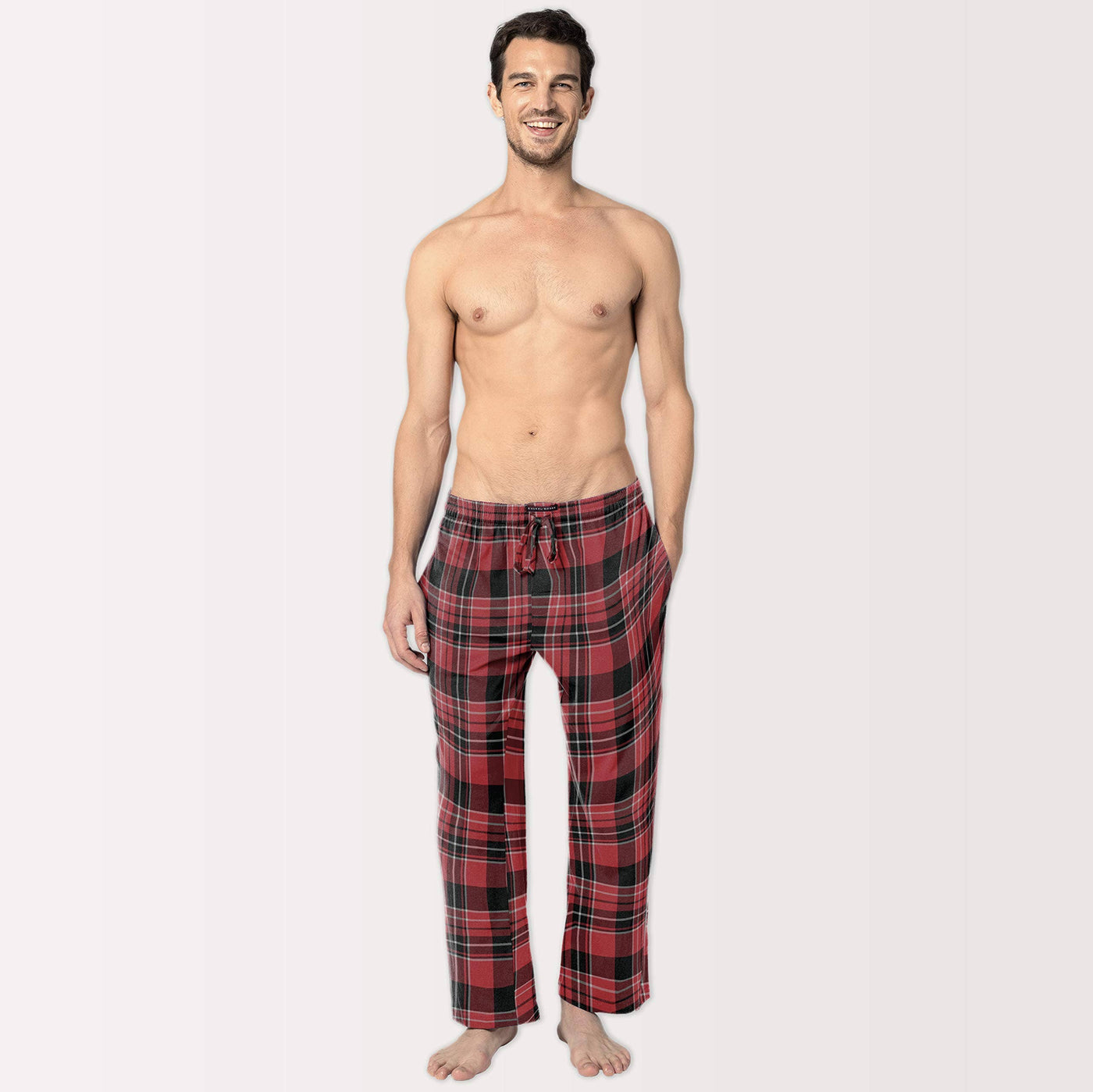 Men's 100% Cotton Flannel Fleece Lounge Pajama Pants