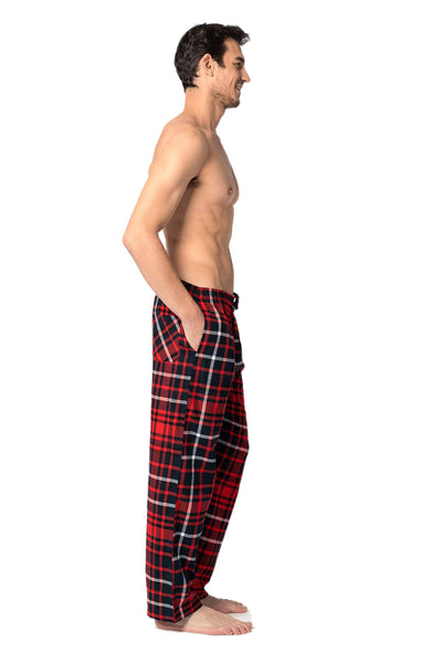 Men's 100% Cotton Flannel Fleece Lounge Pajama Pants