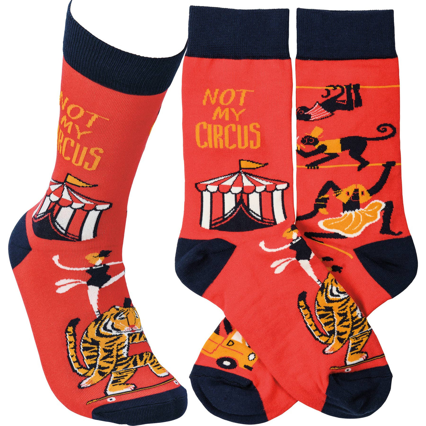 Circus And Monkeys Socks