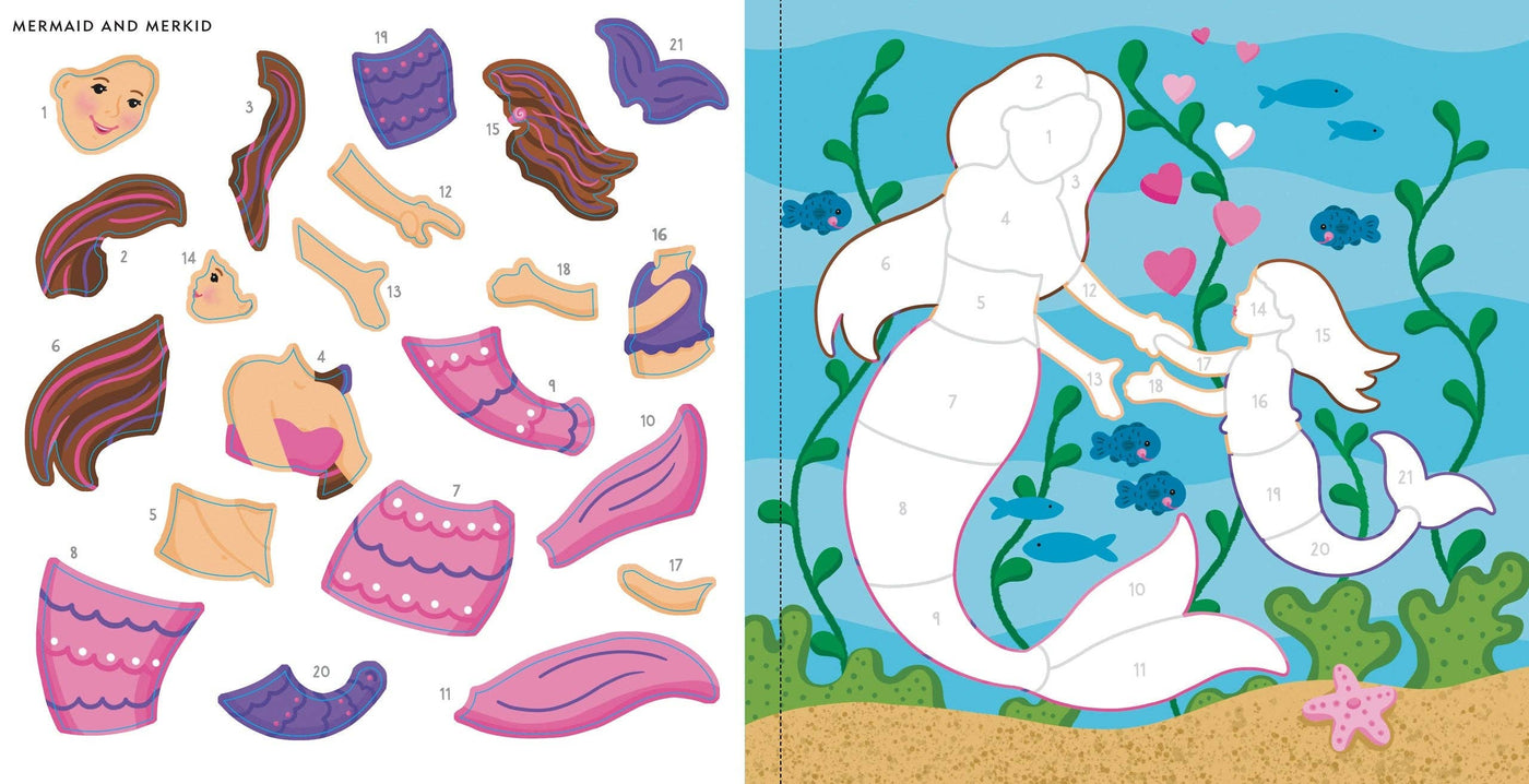 My First Color-by-Sticker - Mermaids & More