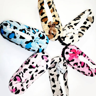 Leopard Fuzzy Indoor Slipper Shoes