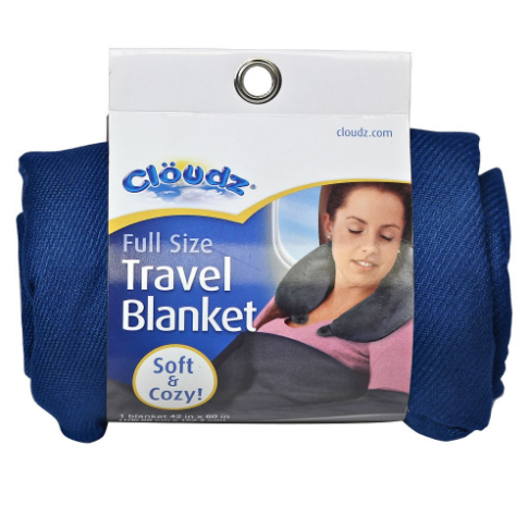 Cloudz Compact Travel Blanket - Navy