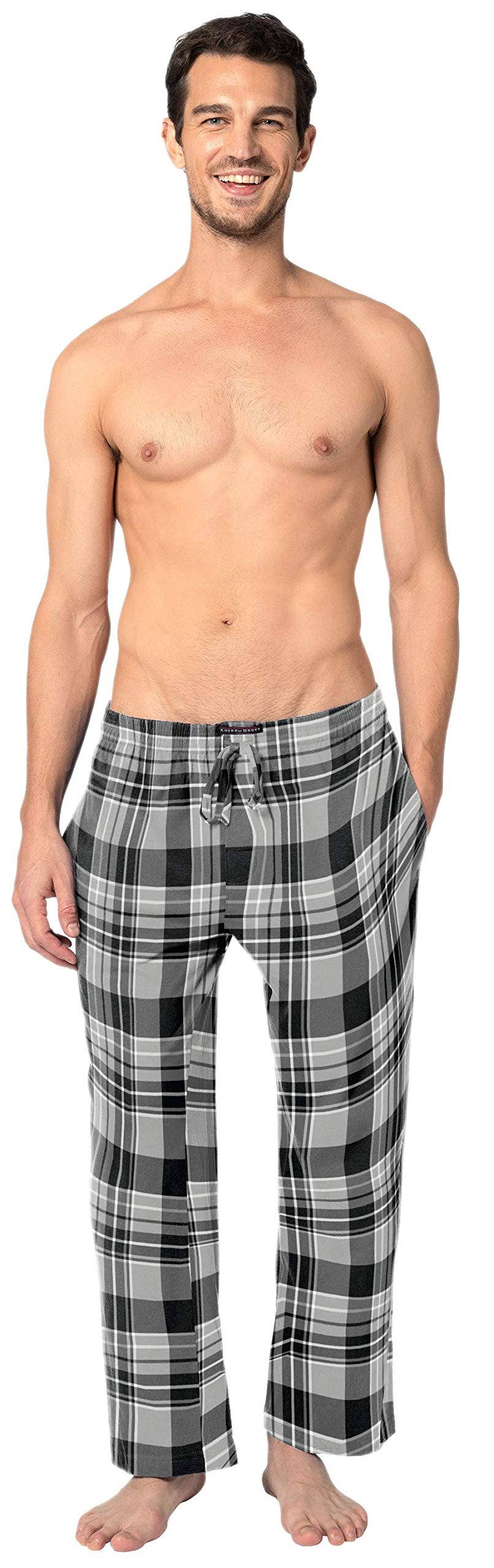 Men's 100% Cotton Flannel Fleece Lounge Pajama Pants