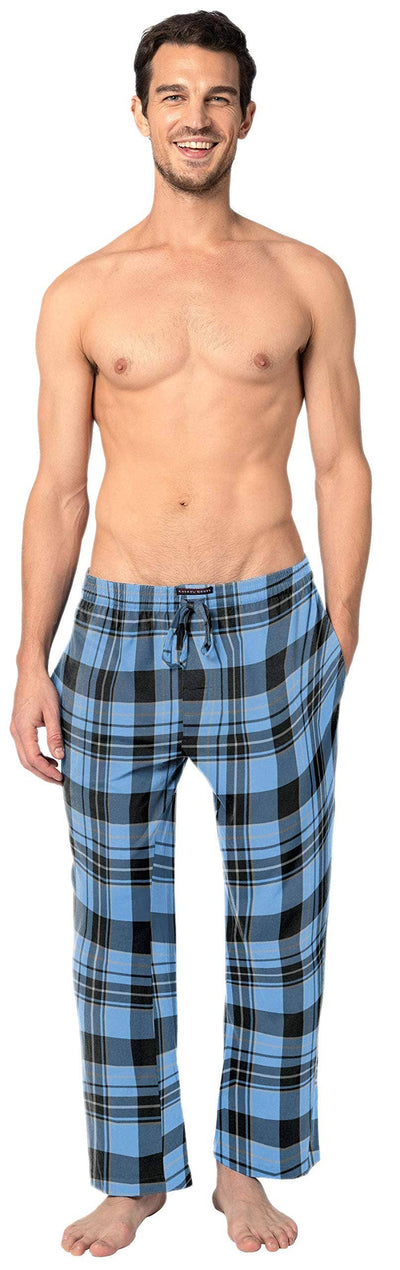 Men's 100% Cotton Flannel Fleece Lounge Pajama Pants