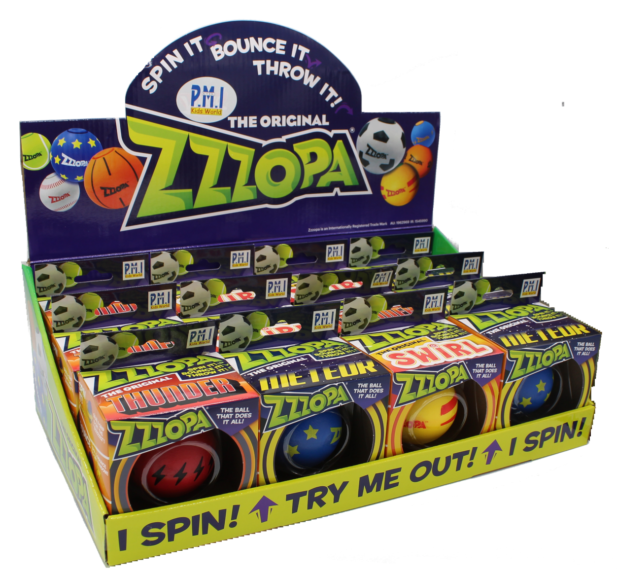 Zzzopa - Fidget Spinning Bouncy Ball