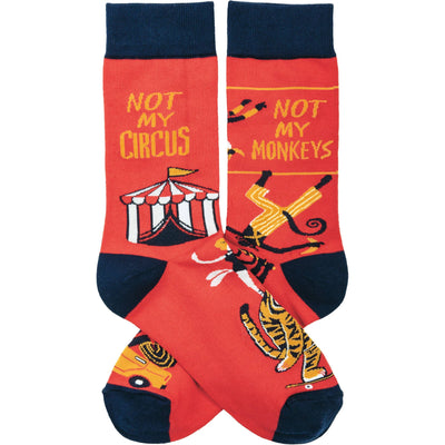 Circus And Monkeys Socks