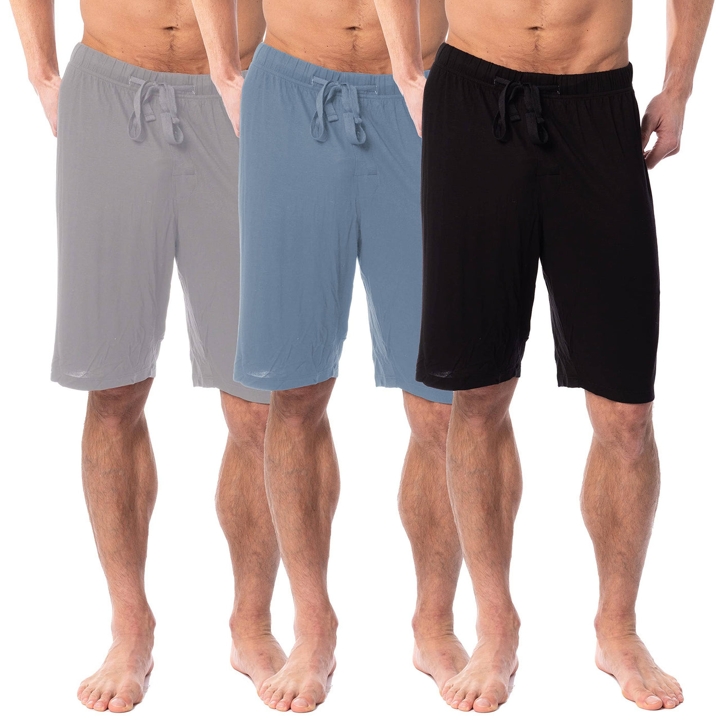 Men's Lightweight Drawstring Lounge Pajama Shorts