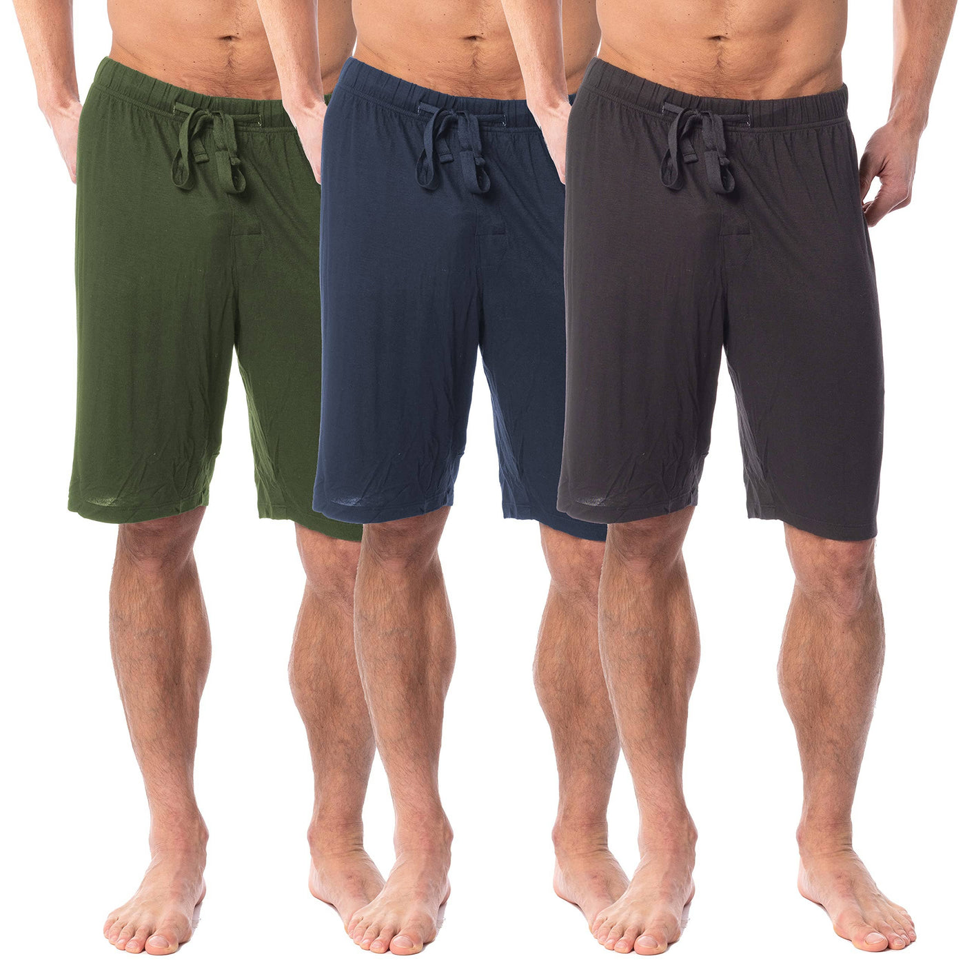 Men's Lightweight Drawstring Lounge Pajama Shorts