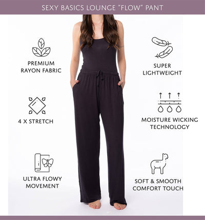 Women’s  Super Soft Rayon Full-Length Lounge Pant