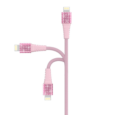 BLING 3 iN One Apple iPhone/iPad Cable 6 FT