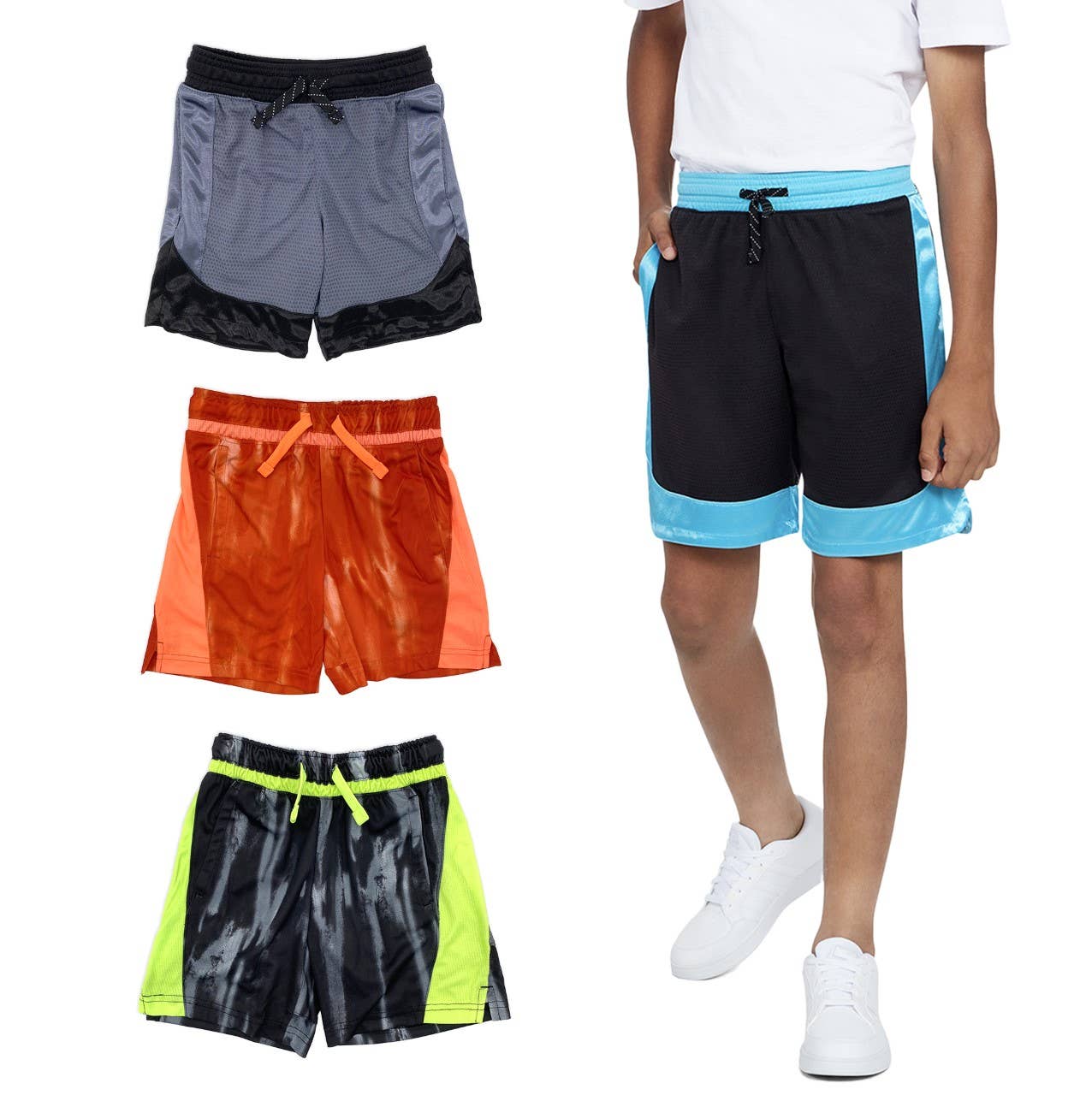 Boy's Dry Fit Basketball Shorts With Pockets