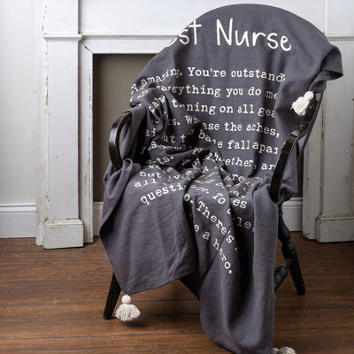 To The Best Nurse Throw Blanket