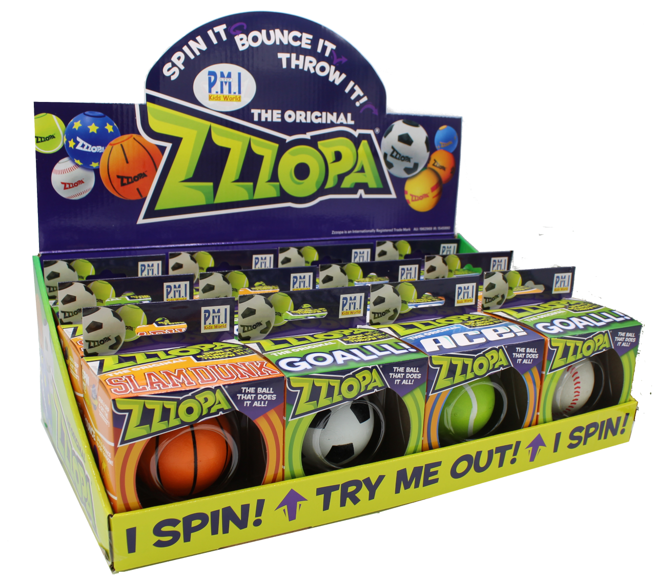 Zzzopa - Fidget Spinning Bouncy Ball