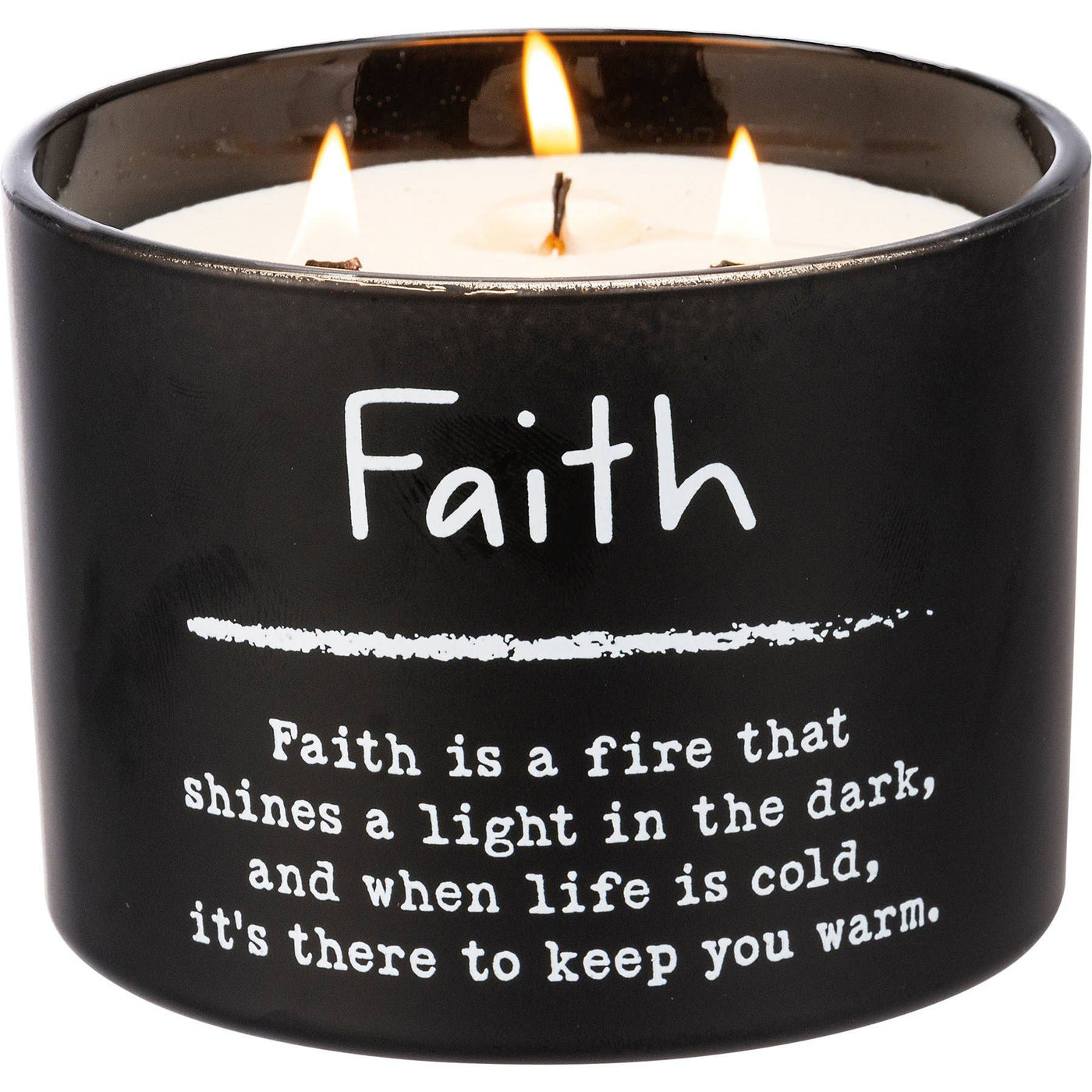 Faith Poetry Candle