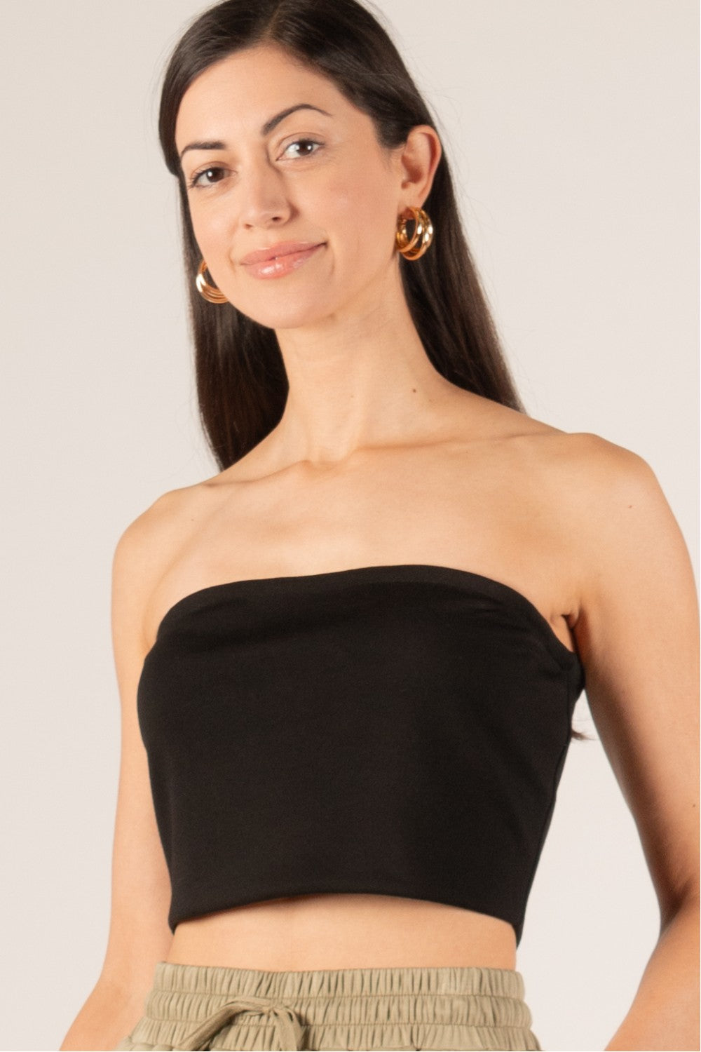 Black Butter Soft Tube Top