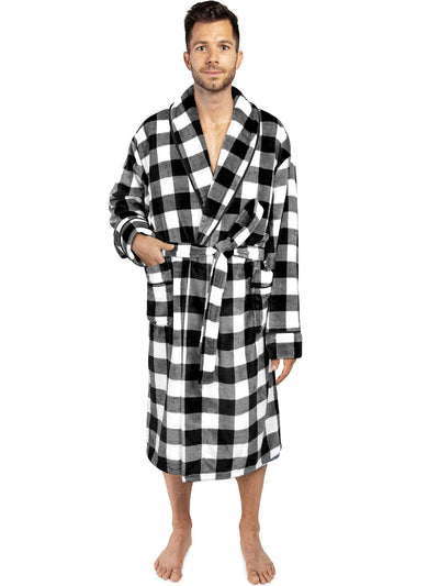 Men's Piping Fleece Robe