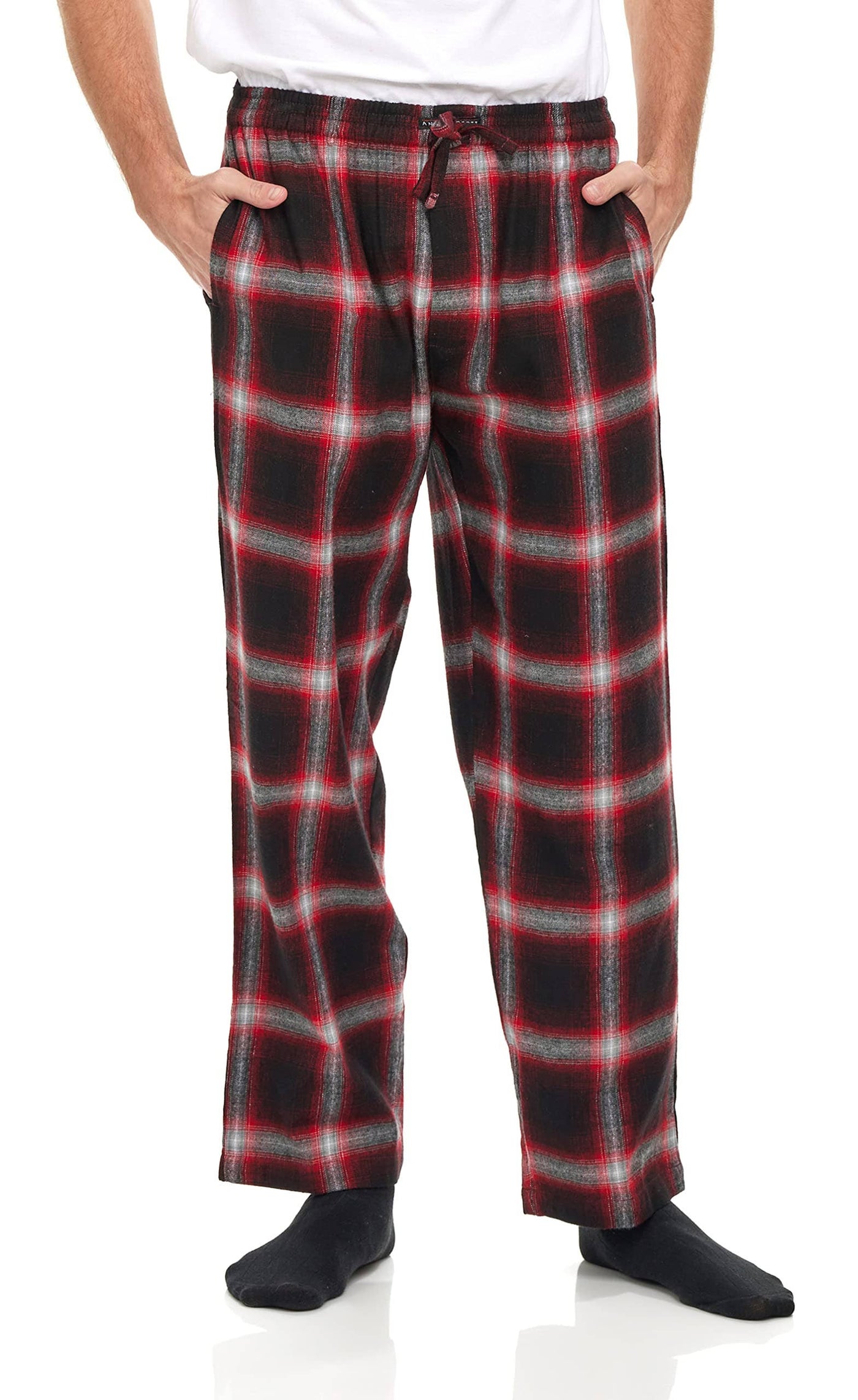 Men's 100% Cotton Flannel Fleece Lounge Pajama Pants