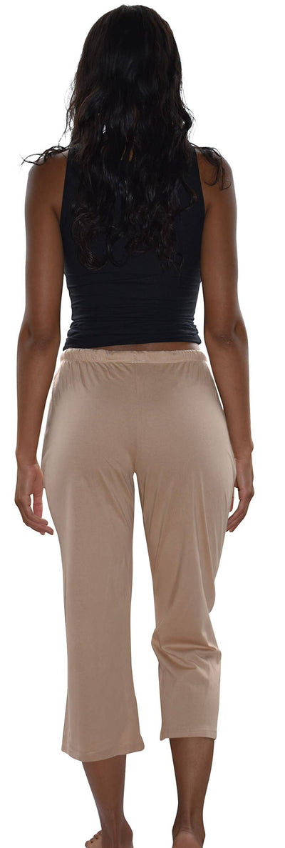 Women's Soft Capri Cotton Lounge Pants