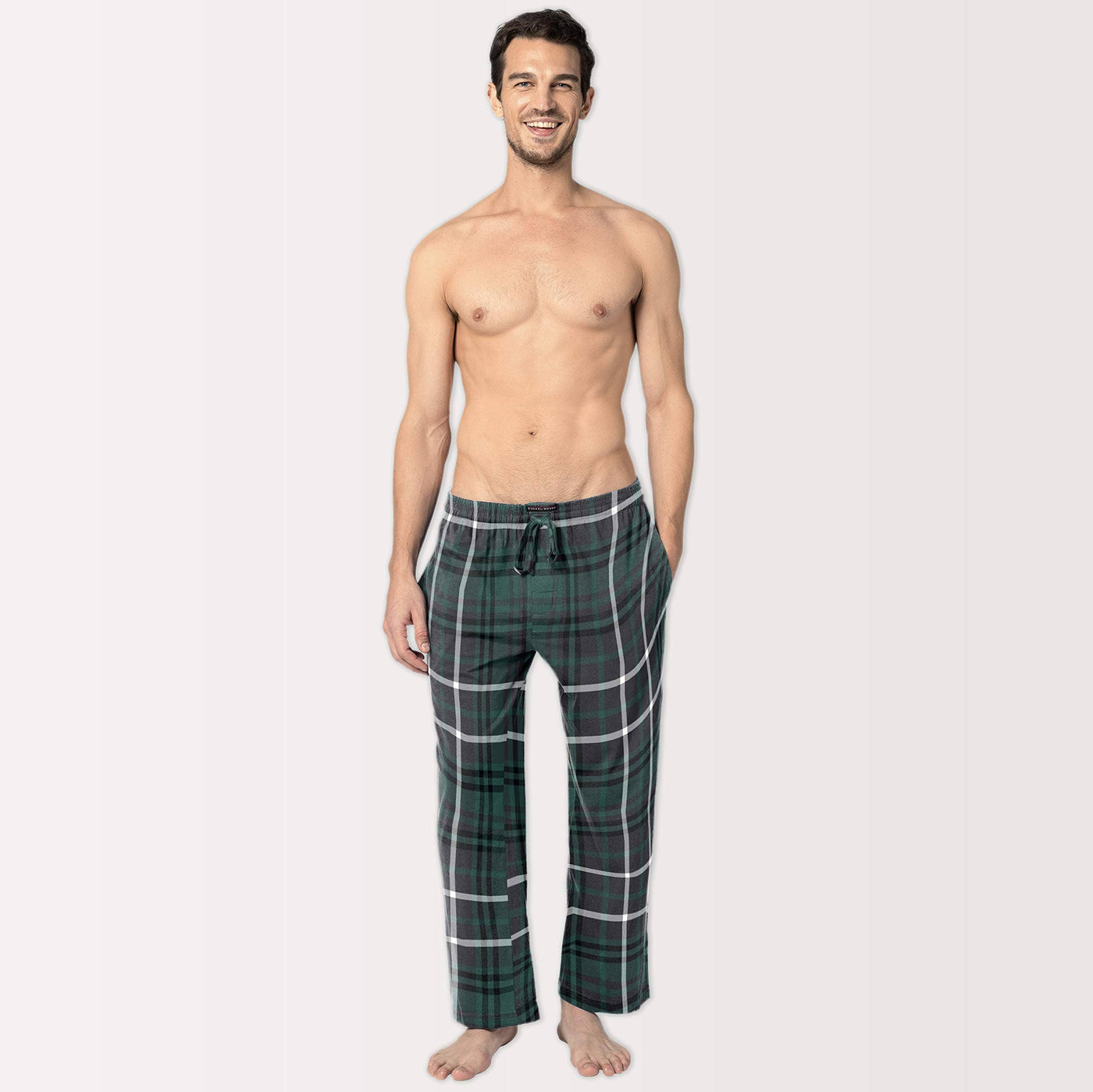 Men's 100% Cotton Flannel Fleece Lounge Pajama Pants