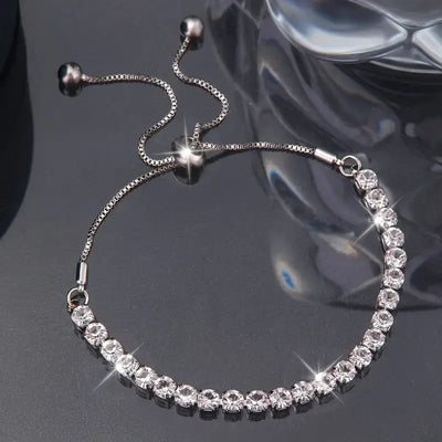 Luxury Rhinestone Women's Bracelet, Adjustable!